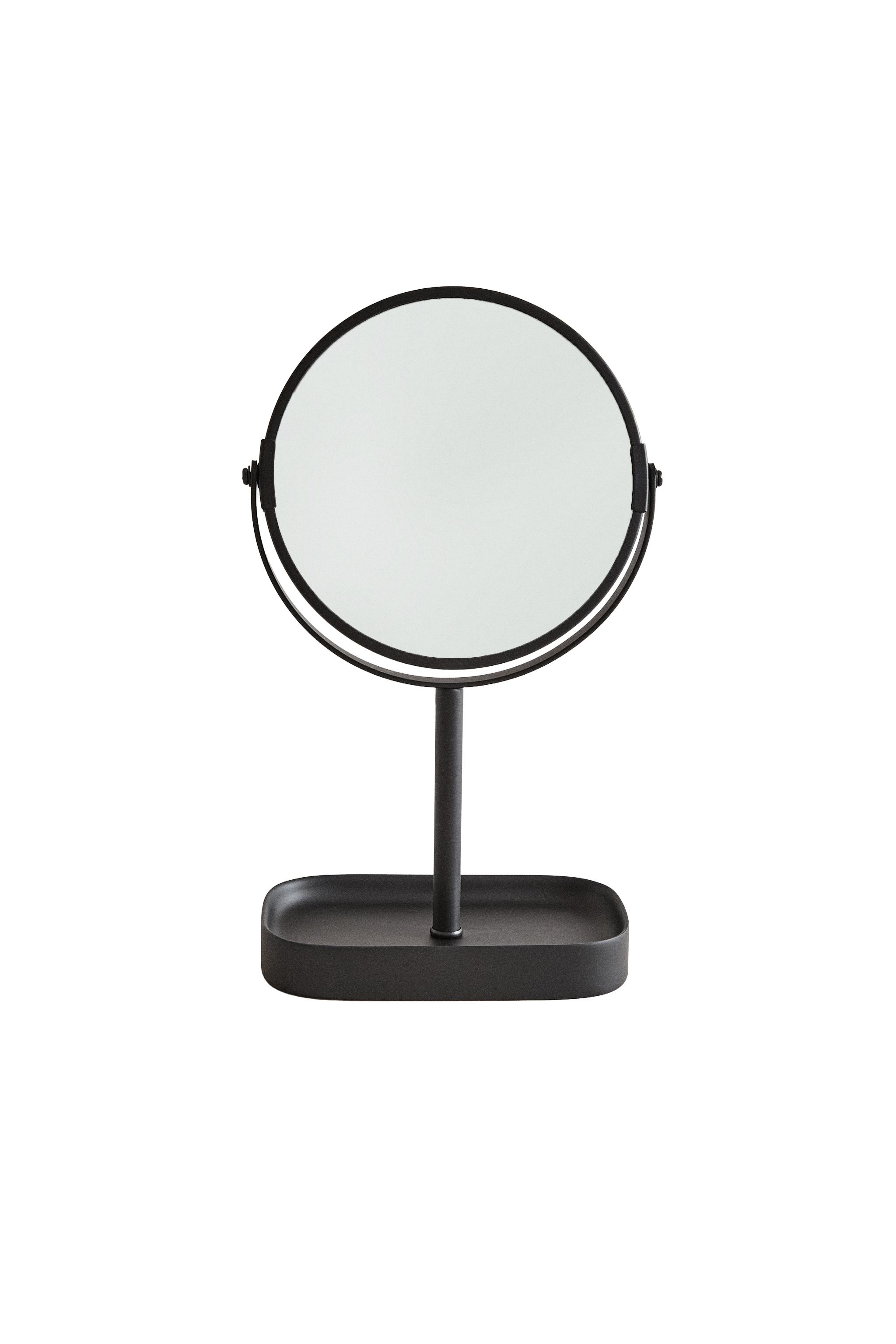 BLACK RESIN VANITY MIRROR